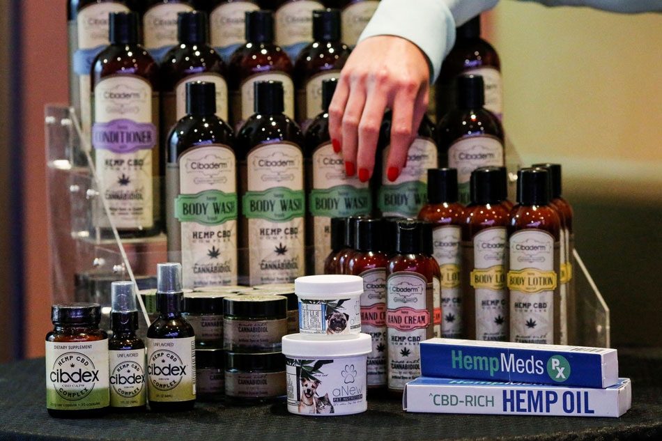Cannabidiol (CBD) hemp products are seen during the International Cannabis Association Convention in New York, October 12, 2014. Eduardo Munoz, Reuters/File Photo 