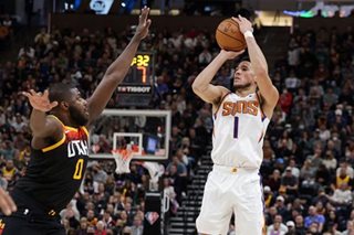 NBA: Booker pours in 43 as streaking Suns top Jazz