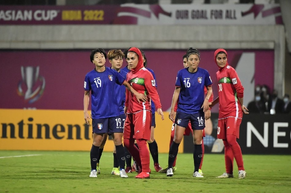 Taiwan secured a quarterfinal spot in the AFC Women's Asian Cup with a 5-0 triumph against Iran. Photo courtesy of the AFC