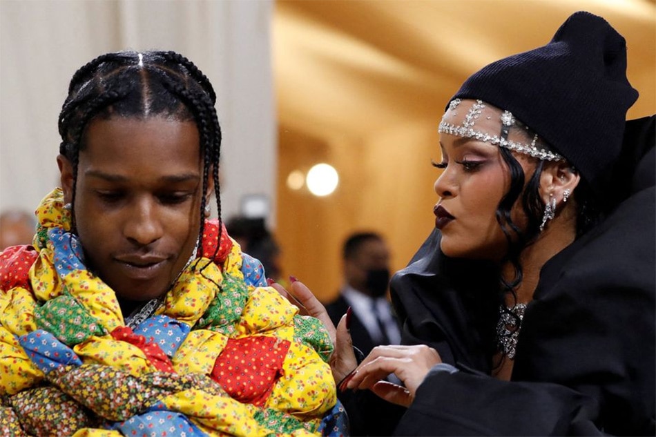 Metropolitan Museum of Art Costume Institute Gala - Met Gala - In America: A Lexicon of Fashion - Arrivals - New York City, U.S. - September 13, 2021. A$AP Rocky and Rihanna. REUTERS/Mario Anzuoni