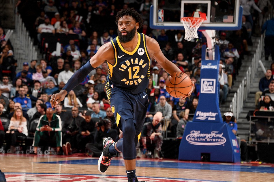 Tyreke Evans #12 of the Indiana Pacers handles the ball during the game against the Detroit Pistons on April 3, 2019 at Little Caesars Arena in Detroit, Michigan. Chris Schwegler, NBAE via Getty Images/AFP.