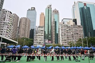 Hong Kong residents get tested for COVID-19 infection