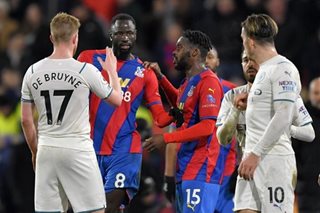 Football: Man City's title bid hit by Palace stalemate