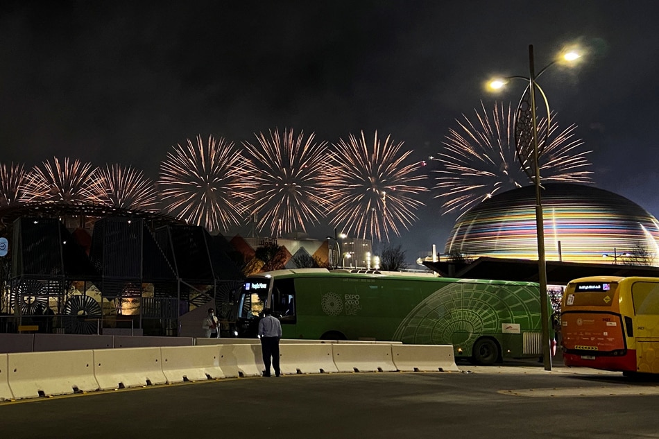 Fireworks explode at Expo 2020 Dubai to mark New Year in Dubai, United Arab Emirates, January 1, 2022. File photo. Abdel Hadi Ramahi, Reuters.