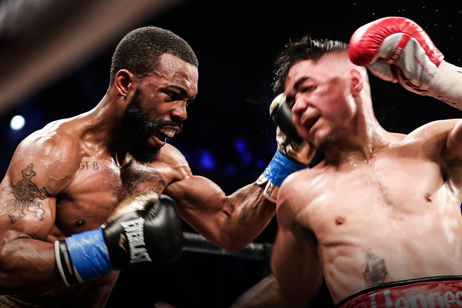 Gary Russell Jr. (left) from a previous fight. Photo from PBC's Facebook page.