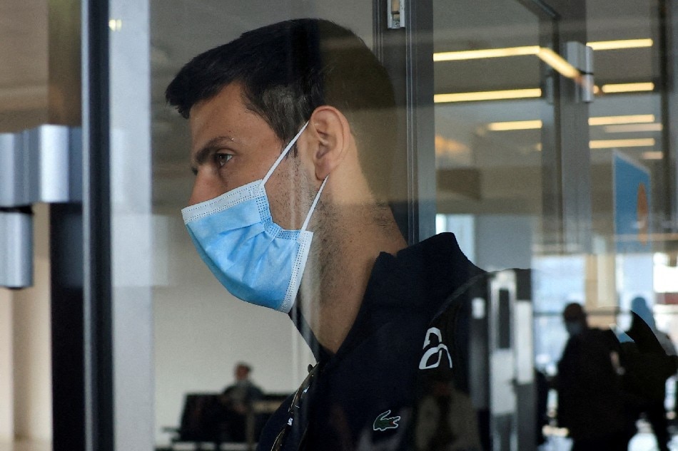 Serbian tennis player Novak Djokovic arrives at Nikola Tesla Airport, after the Australian Federal Court upheld a government decision to cancel his visa to play in the Australian Open, in Belgrade, Serbia January 17, 2022. File Photo. Christopher Pike, Reuters.