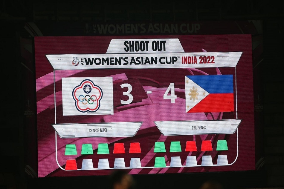 The final score after the penalty shootout, confirming the Philippines' victory. Photo courtesy of the AFC