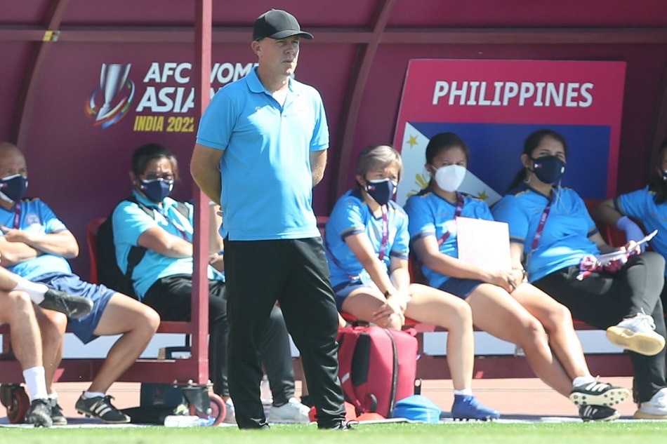 Philippines head coach Alen Stajcic during their AFC Women's Cup semifinal against Korea Republic. AFC photo.
