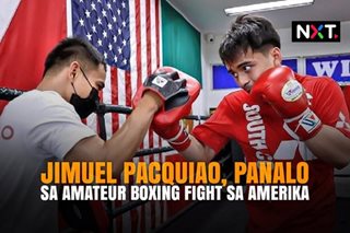 Jimuel Pacquiao, panalo sa amateur fight sa Amerika
