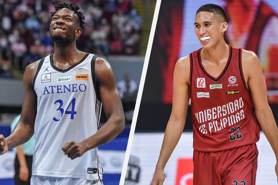 Ateneo center Ange Kouame and UP forward Zavier Lucero are the top contenders for MVP honors in Season 84. UAAP Media.