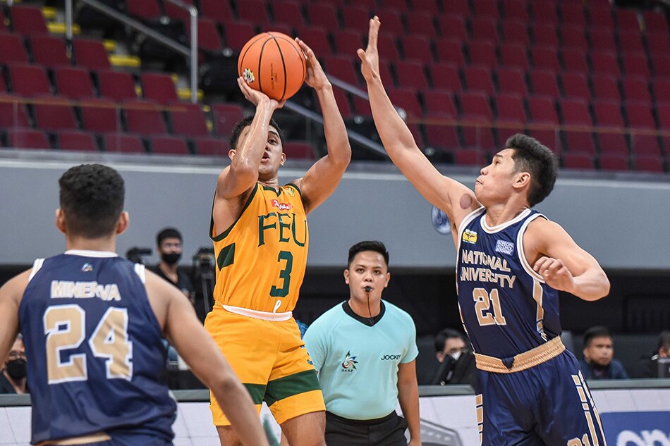 NU survived a 33-point explosion from FEU's RJ Abarrientos in their UAAP Season 84 first round game. UAAP Media.