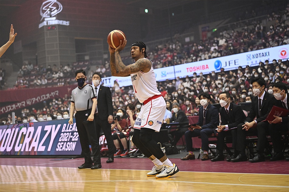 Ray Parks and the Nagoya Diamond Dolphins were swept by the Kawasaki Brave Thunders. (c) B.LEAGUE