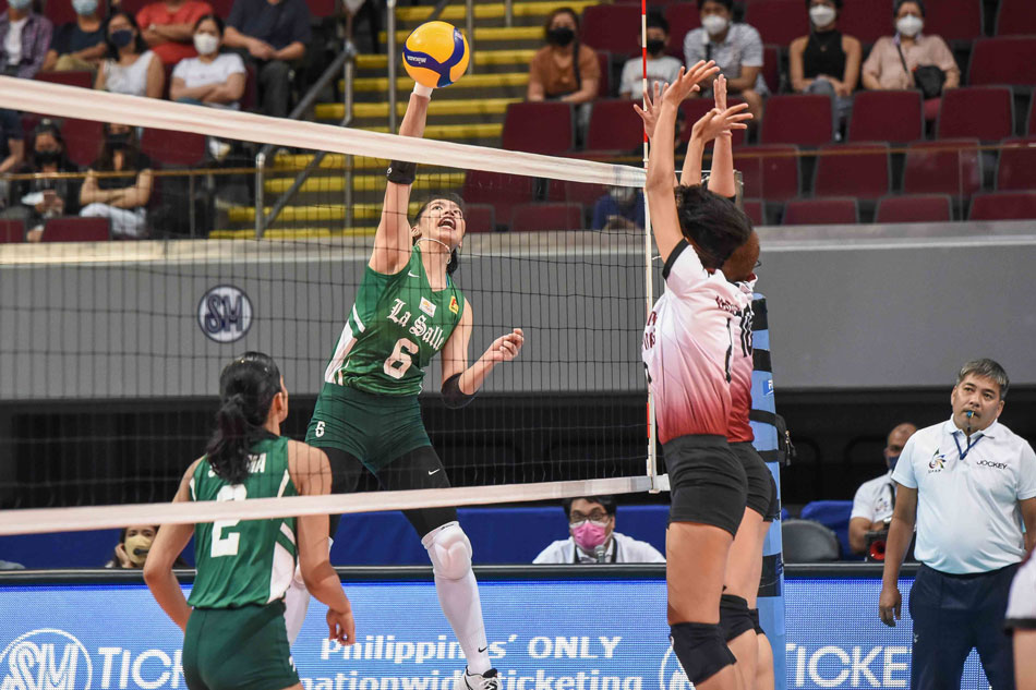 Rookie ace Alleiah Malaluan shone anew for La Salle in their sweep of UP. UAAP Media.