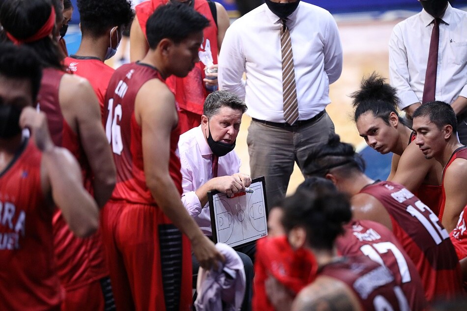 Tim Cone will miss four of Barangay Ginebra's games in the 2022 PBA Philippine Cup as he joins the Miami Heat for the NBA Summer League. PBA Images.