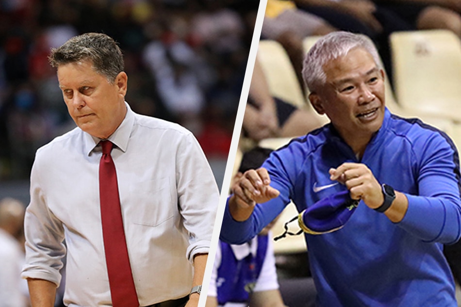 Tim Cone and Chot Reyes will be working together in the Gilas Pilipinas coaching staff. PBA Images.