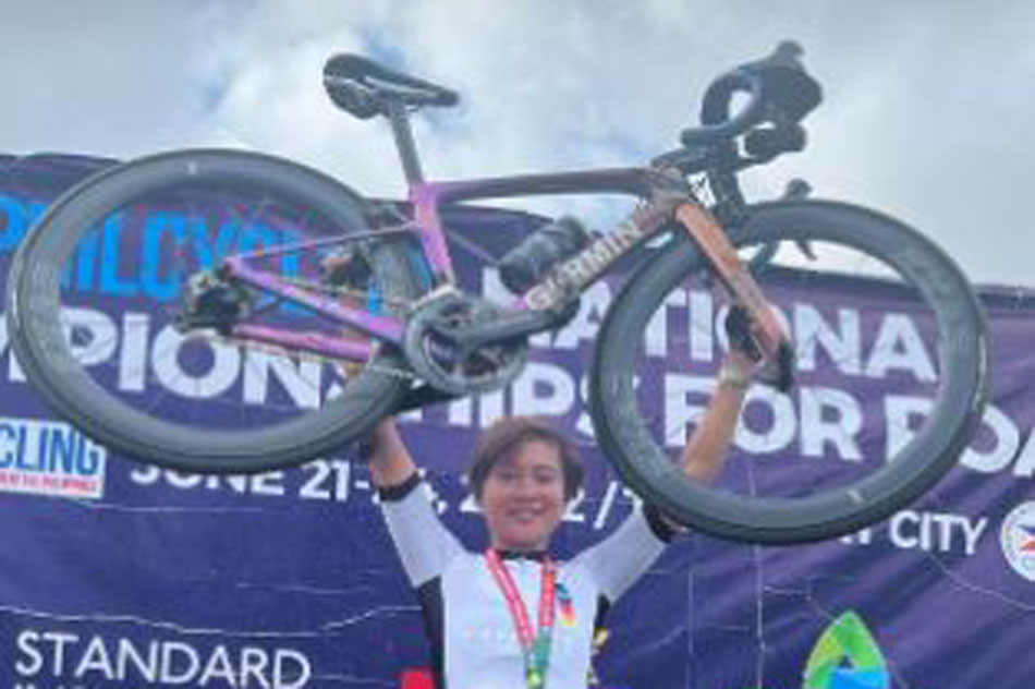 Jermyn Prado now has 3 gold medals in the PhilCycling National Championships for Road. Handout photo