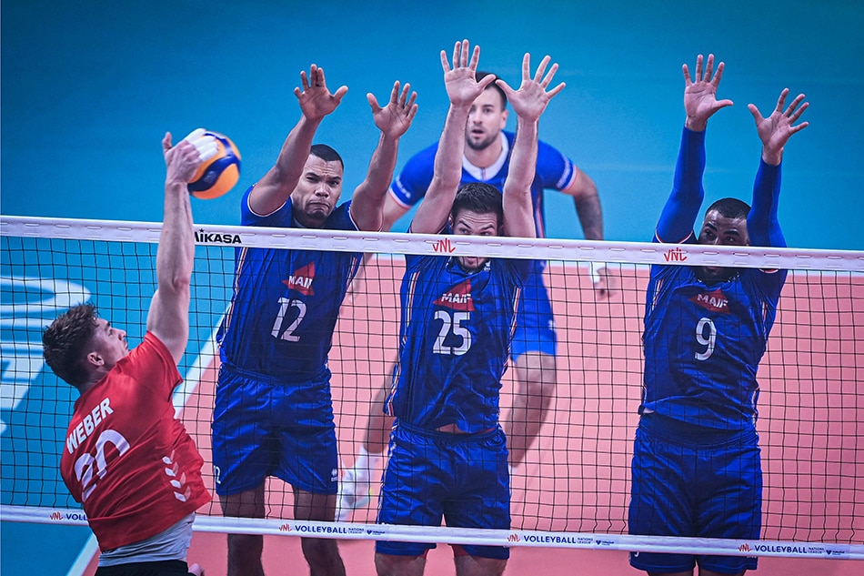 France won all four of its games in Week 2 of the Volleyball Nations League in Quezon City. Photo courtesy of Volleyball World.