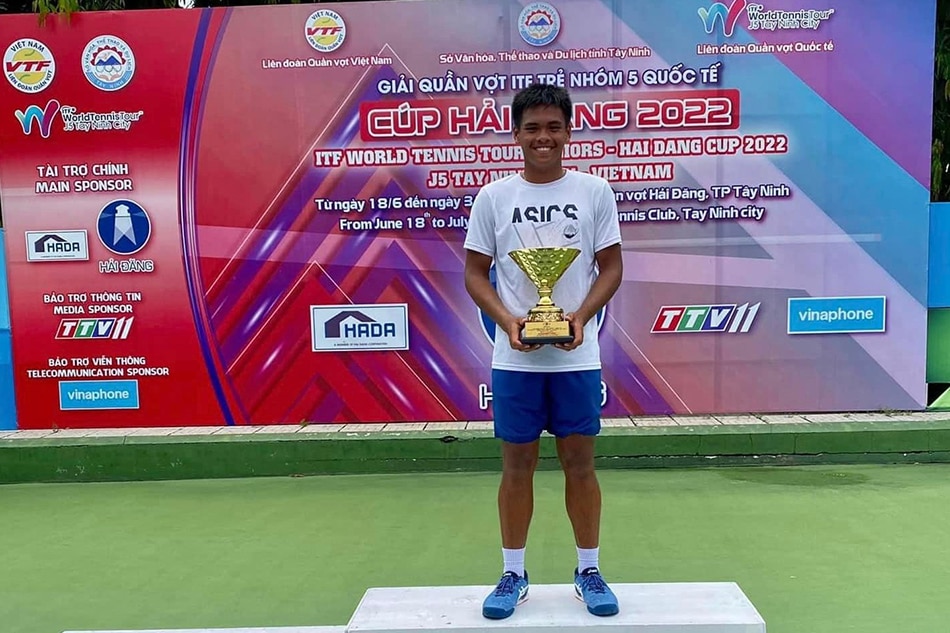 Joewyn Rey Pascua at the J5 Tay Ninh City tournament in Vietnam. Photo courtesy of Joewyn Pascua on Facebook