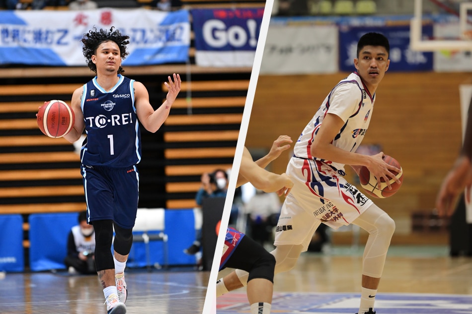 After one season in B.League's Division 2, Juan Gomez de Liaño and Kemark Carino will team up at Marinerong Pilipino in the PBA D-League. (c) B.LEAGUE