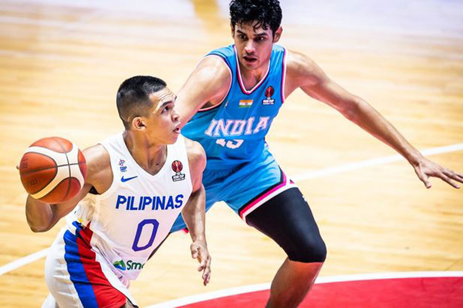 Thirdy Ravena leads Gilas past India. Photo from SBP.ph