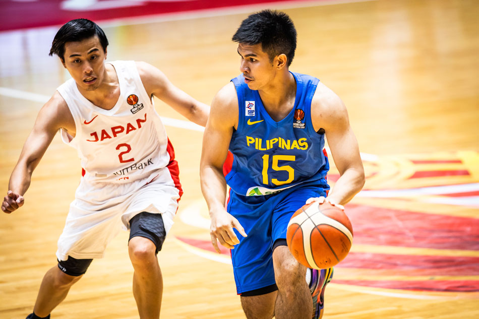 Kiefer Ravena in action against Japan in the 2022 FIBA Asia Cup. FIBA.basketball