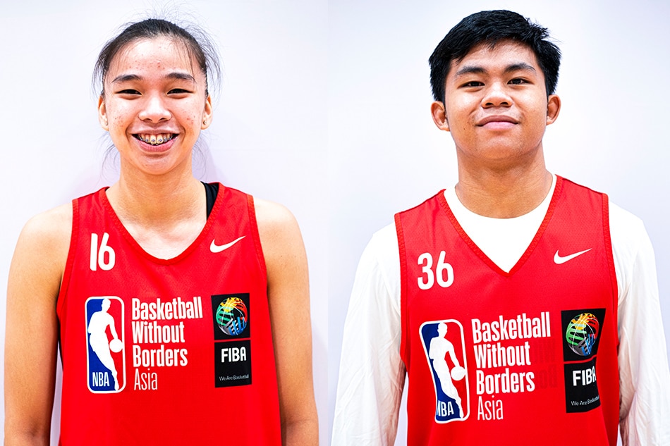 Filipino players Quinn Kacey Dela Rosa and Jared Bahay earned All-Star honors in the Basketball Without Borders (BWB) Asia 2022. Handout photo.