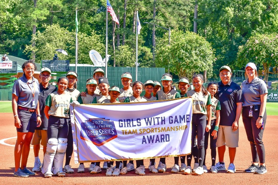 Negros Occidental Little League received the Sportsmanship Award during the Little League Softball World Series. Photo courtesy of the Little League.