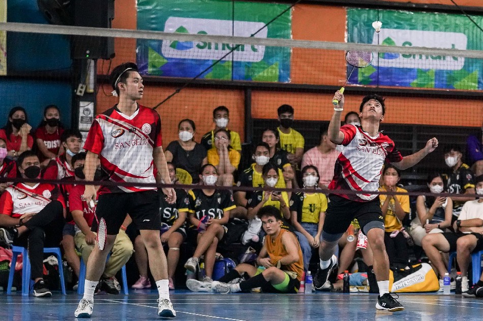 Timothy Santos and Laurence Alejo of San Beda University. Handout photo.