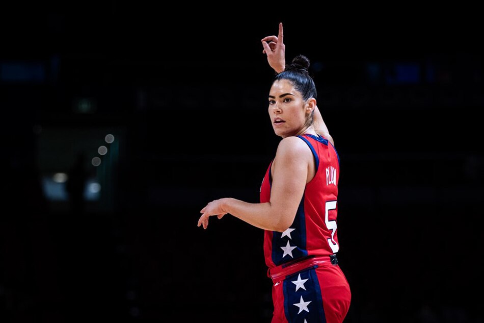 Kelsey Plum of the United States in action against South Korea. FIBA.basketball
