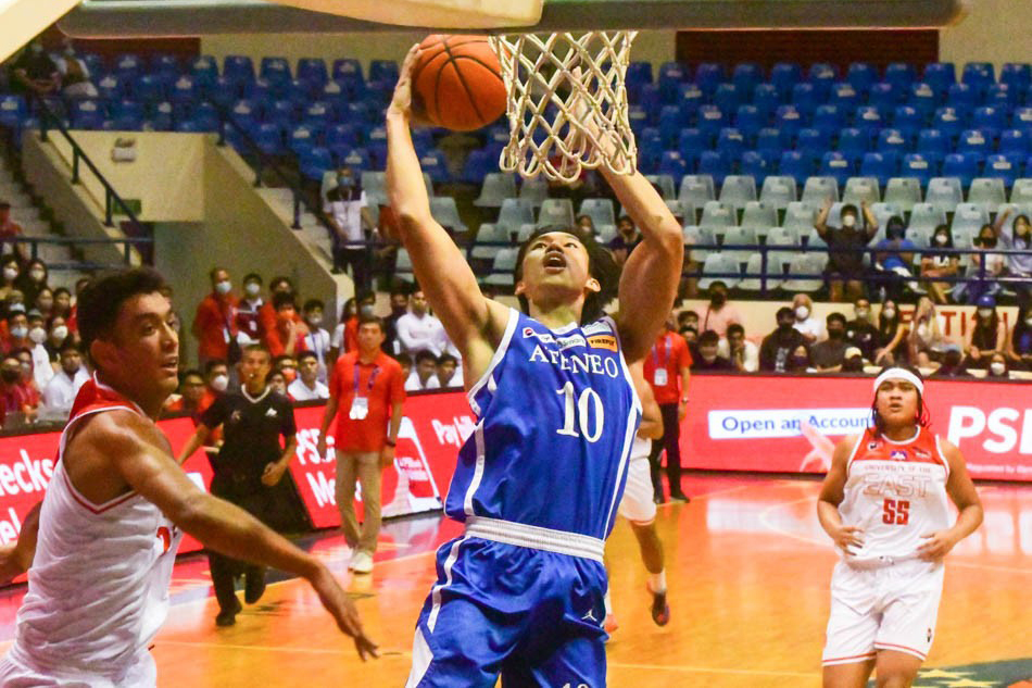 The Ateneo de Manila University (ADMU) and University of the East (UE) battle during the first round of the UAAP season 85 men