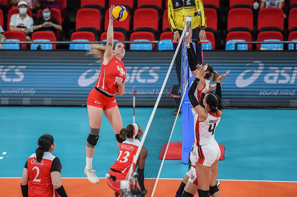 American import Lindsey Vander Weide in action for Petro Gazz. PVL Media.