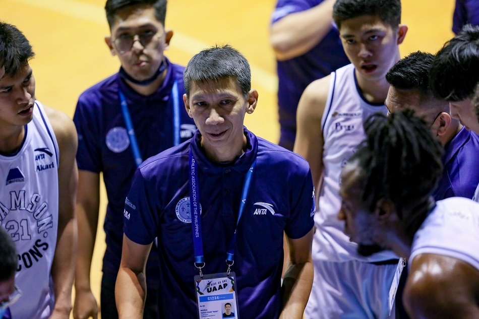 Falcons head coach Nash Racela has developed a confidence in his roster that anybody can step up any time their number is called. ABS-CBN News