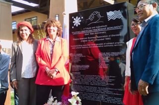 Glendale unveils monument honoring Fil-Ams