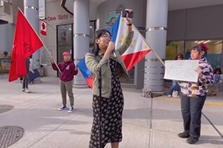 Filipino Canadian activists protest alleged poll irregularities