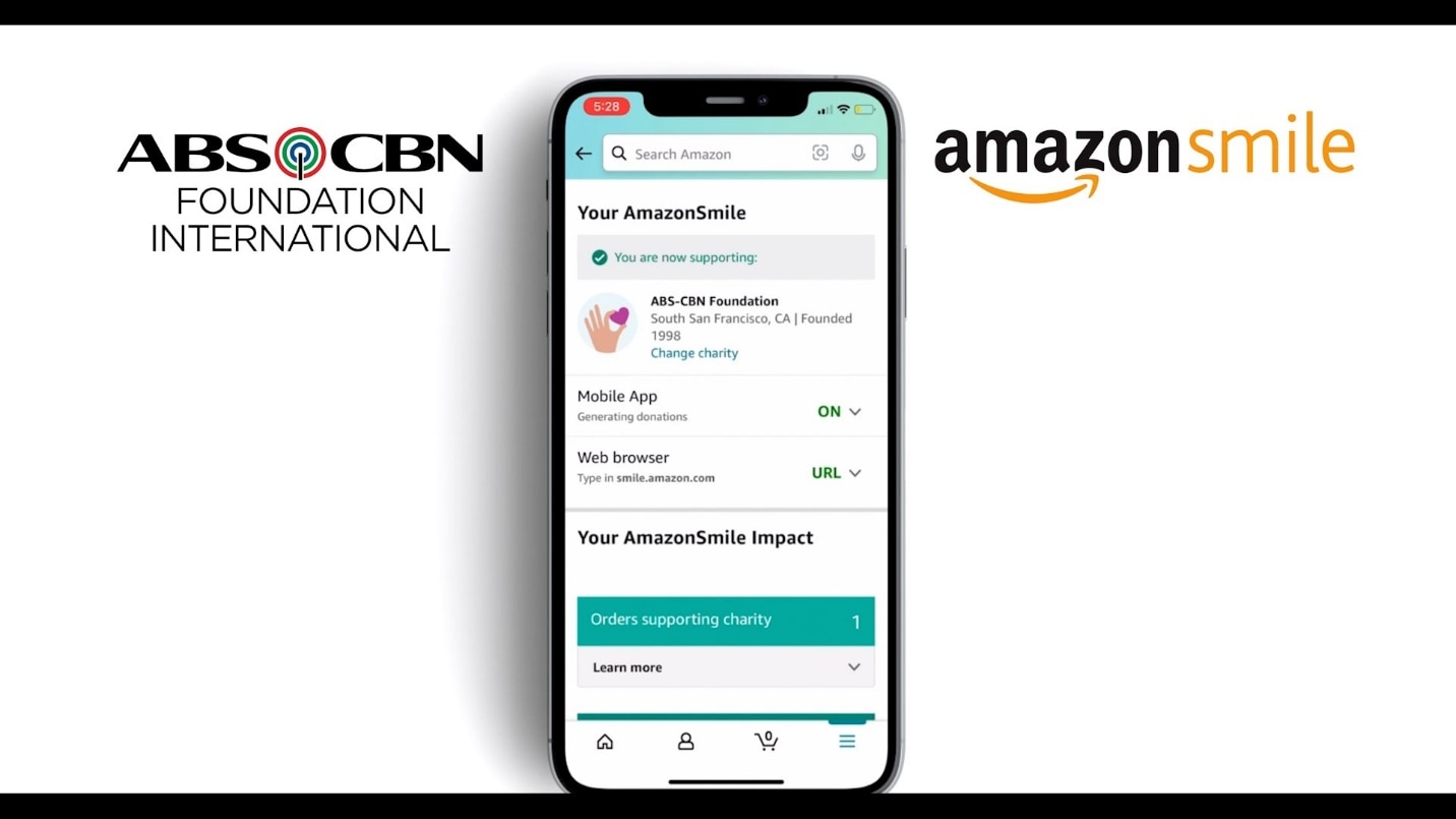 How to search for ABS-CBN Foundation on AmazonSmile