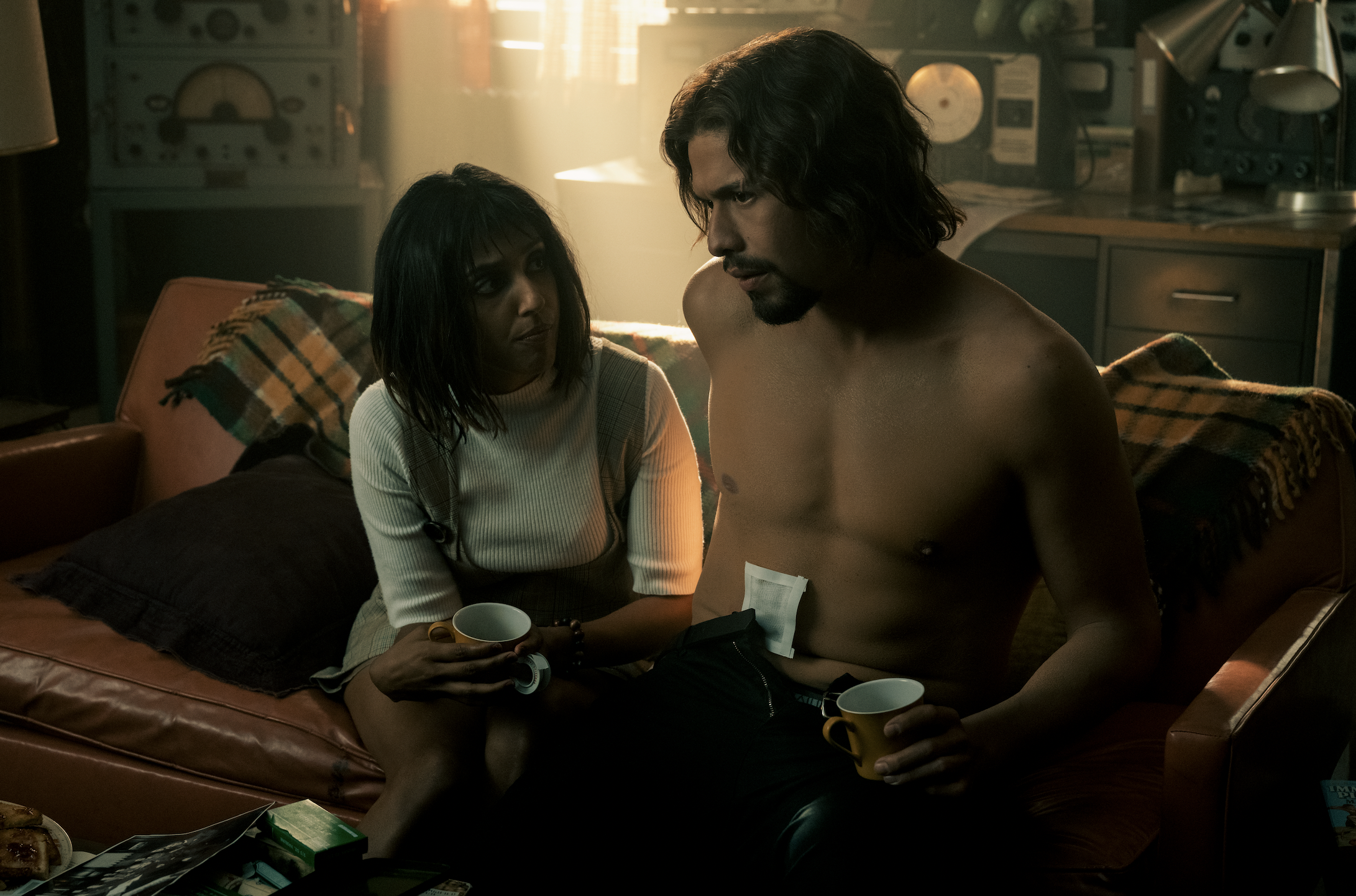 Ritu Arya and David Castañeda. Courtesy: Netflix 