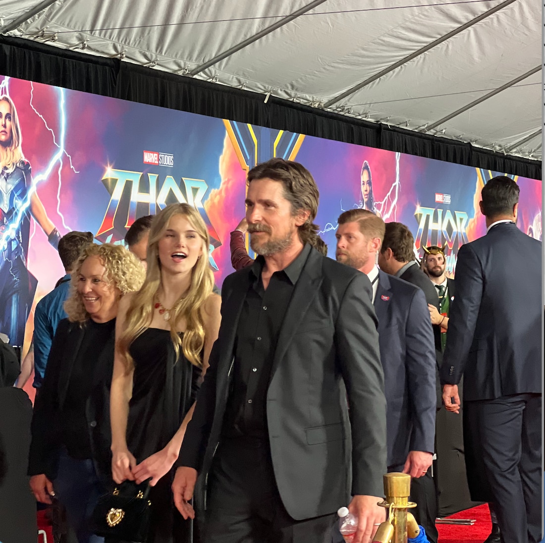 Christian Bale at the 'Thor: Love and Thunder' world premiere.
