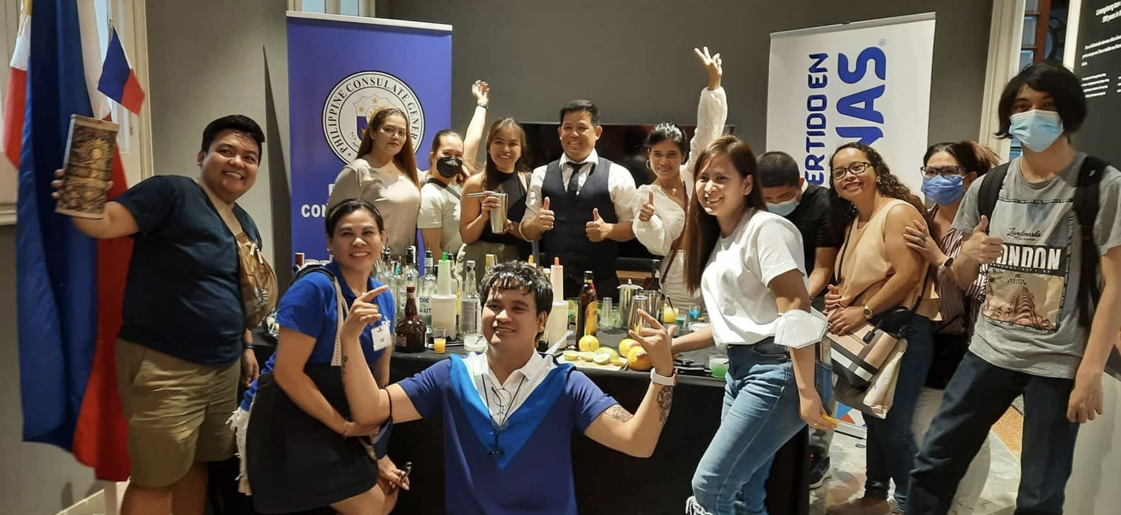 Bartending trainees