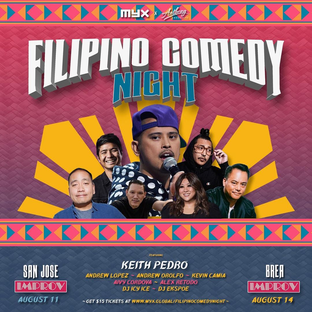 Keith Pedro's Filipino Comedy Night tour poster