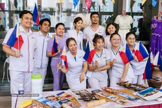 40 Filipino hospital staff sa Singapore, pinarangalan 