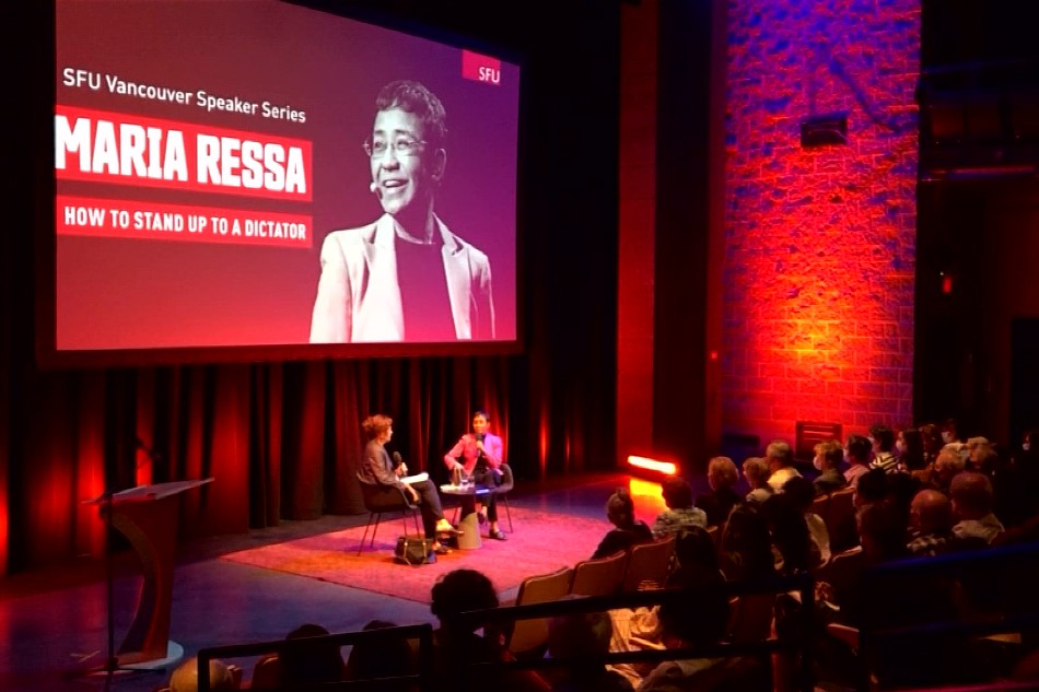 Maria Ressa speaks at Vancouver event