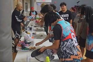 Fil-Am founded org donates sneakers to poor basketball players