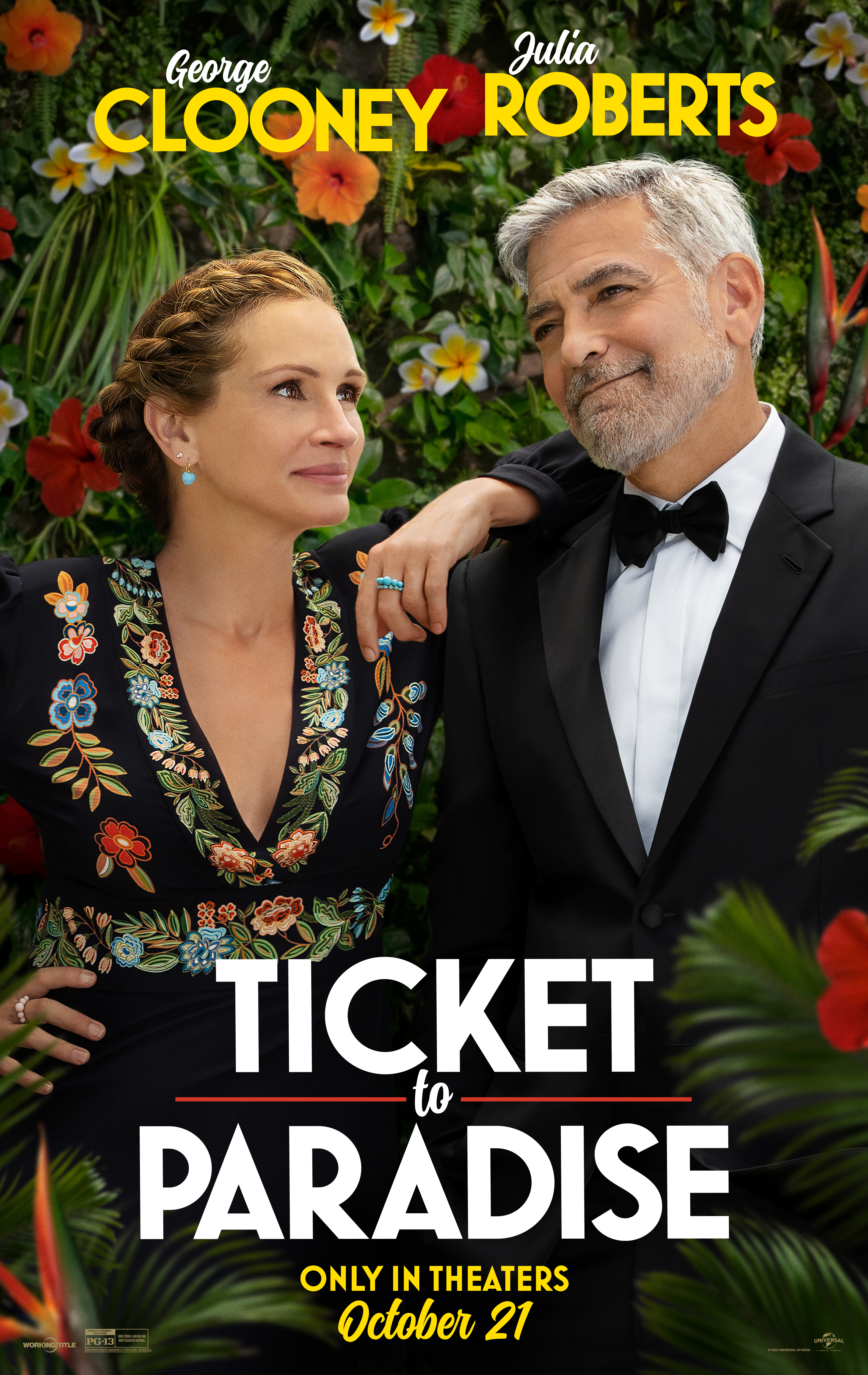 Ticket to Paradise poster. Photo credit: Universal 