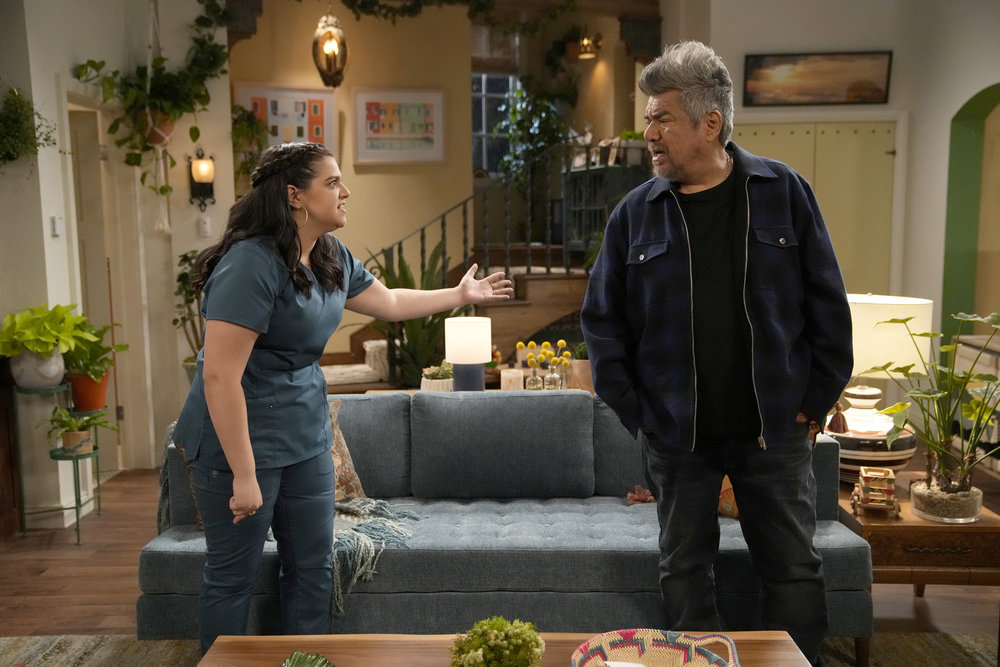 Mayan Lopez and George Lopez. Photo credit: Casey Durkin/NBC