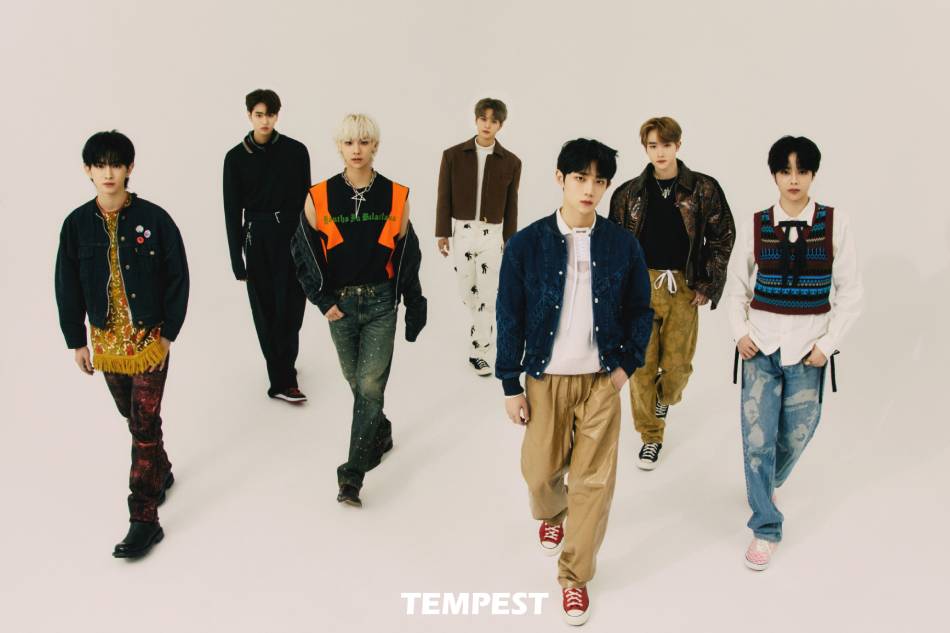 Teaser photo for the boy group Tempest, set to debut in February 21, 2022. Photo: Twitter/@TPST__official