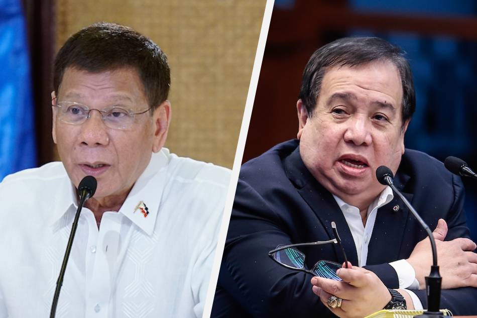 President Rodrigo Duterte and Sen. Richard Gordon. King Rodriguez, Presidential Photo / Henzberg Austria, Senate PRIB
