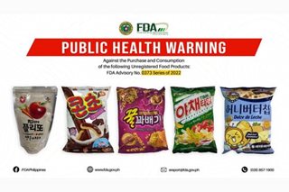 FDA warns public vs unregistered Korean snacks