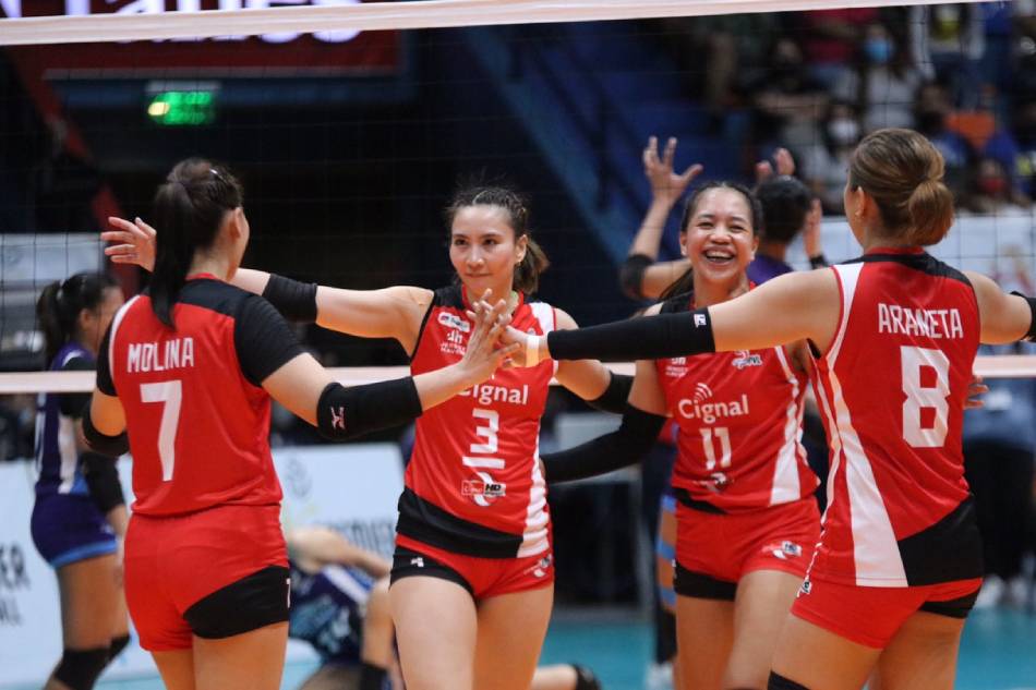 The Cignal HD Spikers are headed to the semifinals. PVL Media Bureau.