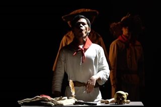 Bullet Dumas makes his theater debut as hero Bonifacio