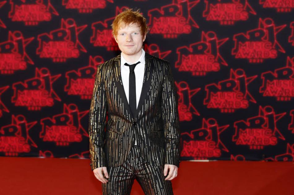 British singer Ed Sheeran arrives for the NRJ Music Awards 2021 at the Palais des Festivals in Cannes, France in this file photo. Sebastien Nogier, EPA-EFE
